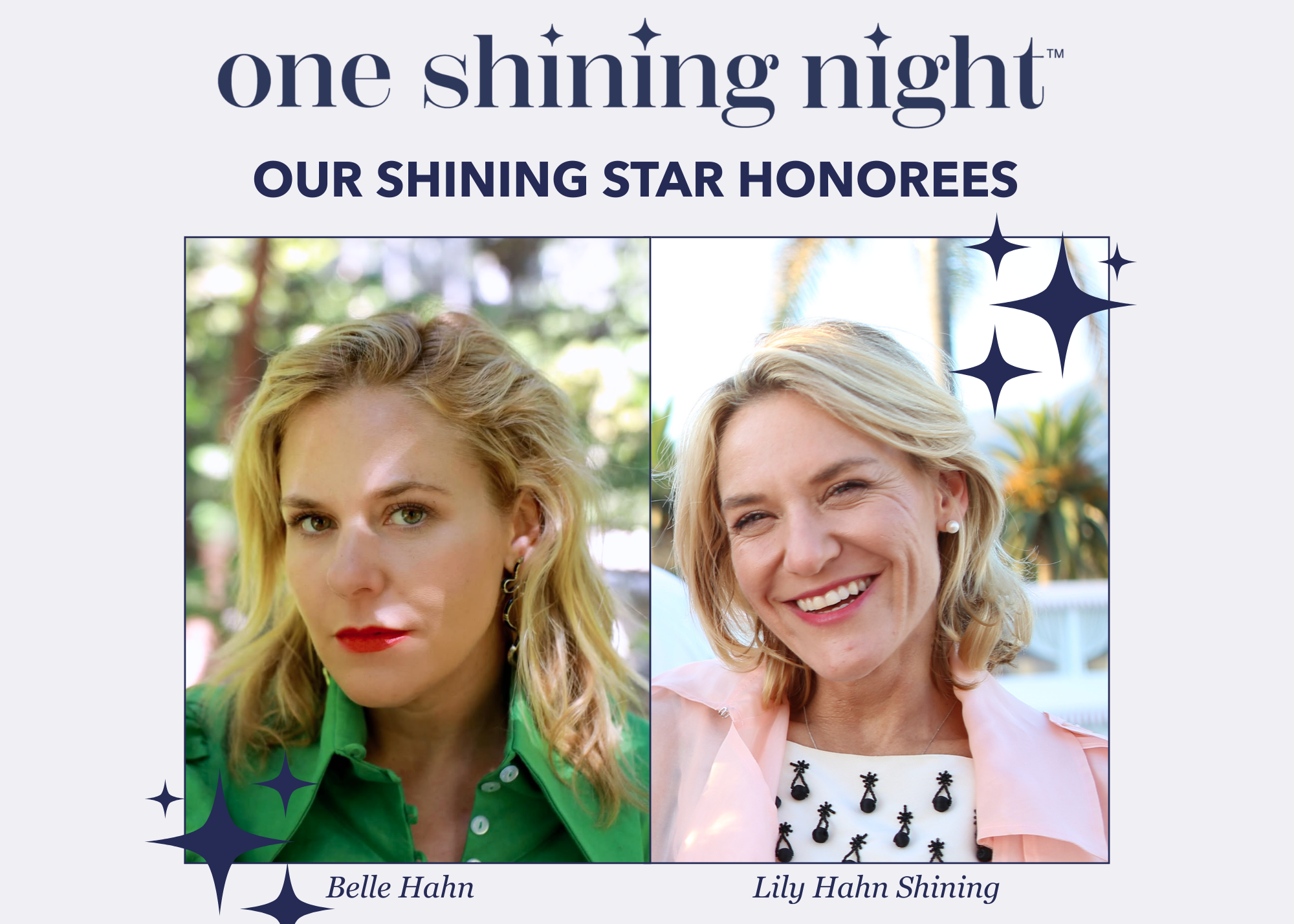Belle Hahn and Lily Hahn Shining