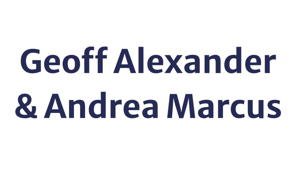 geoff alexander and andrea marcus
